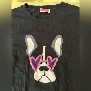 Kate Spade François bulldog character sweater medium